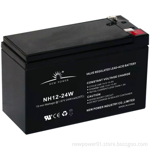 12V 6ah High Rate Lead Acid Battery for UPS (NH12-24W)